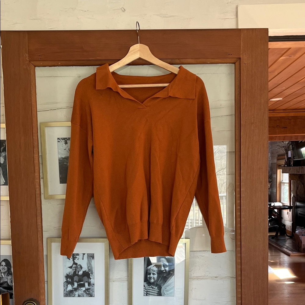 Women's Orange Sweater